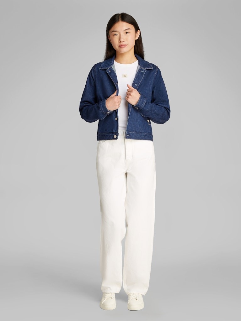 Calvin Klein Denim Mavi Kadın Kot Ceket - J20J2251801AP