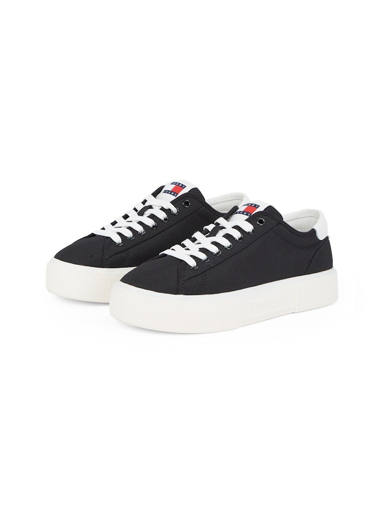 Tommy Hilfiger Siyah Kadın Kısa Taban Sneakers - EN0EN02792BDS