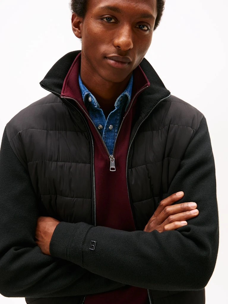 Tommy Hilfiger Erkek Siyah    Mont