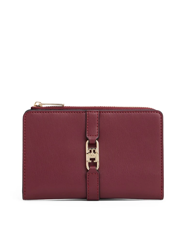 Tommy Hilfiger Kadın Bordo  2'ye Katlanan  Cüzdan