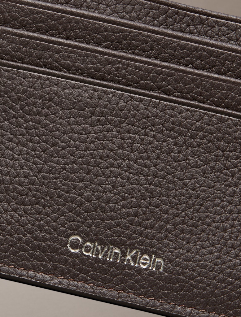 Calvin Klein Erkek Kahverengi Deri Kartlık Cüzdan