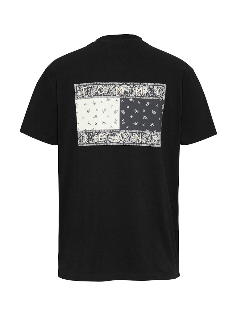 Tommy Hilfiger Rejeneratif Pamuk Siyah Erkek Kısa Kollu T-Shirt - DM0DM20774BDS