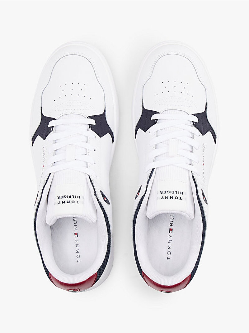 Tommy Hilfiger Erkek Basket Core Lite Beyaz Sneaker