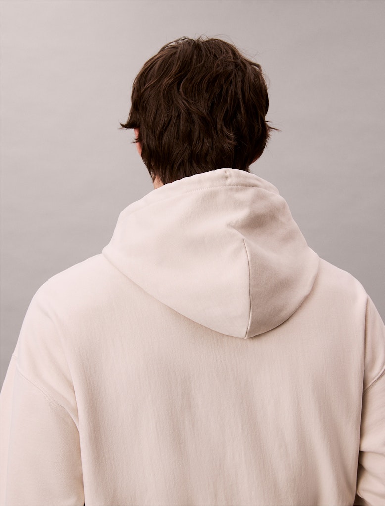Calvin Klein Erkek Bej Kapşonlu Sweatshirt