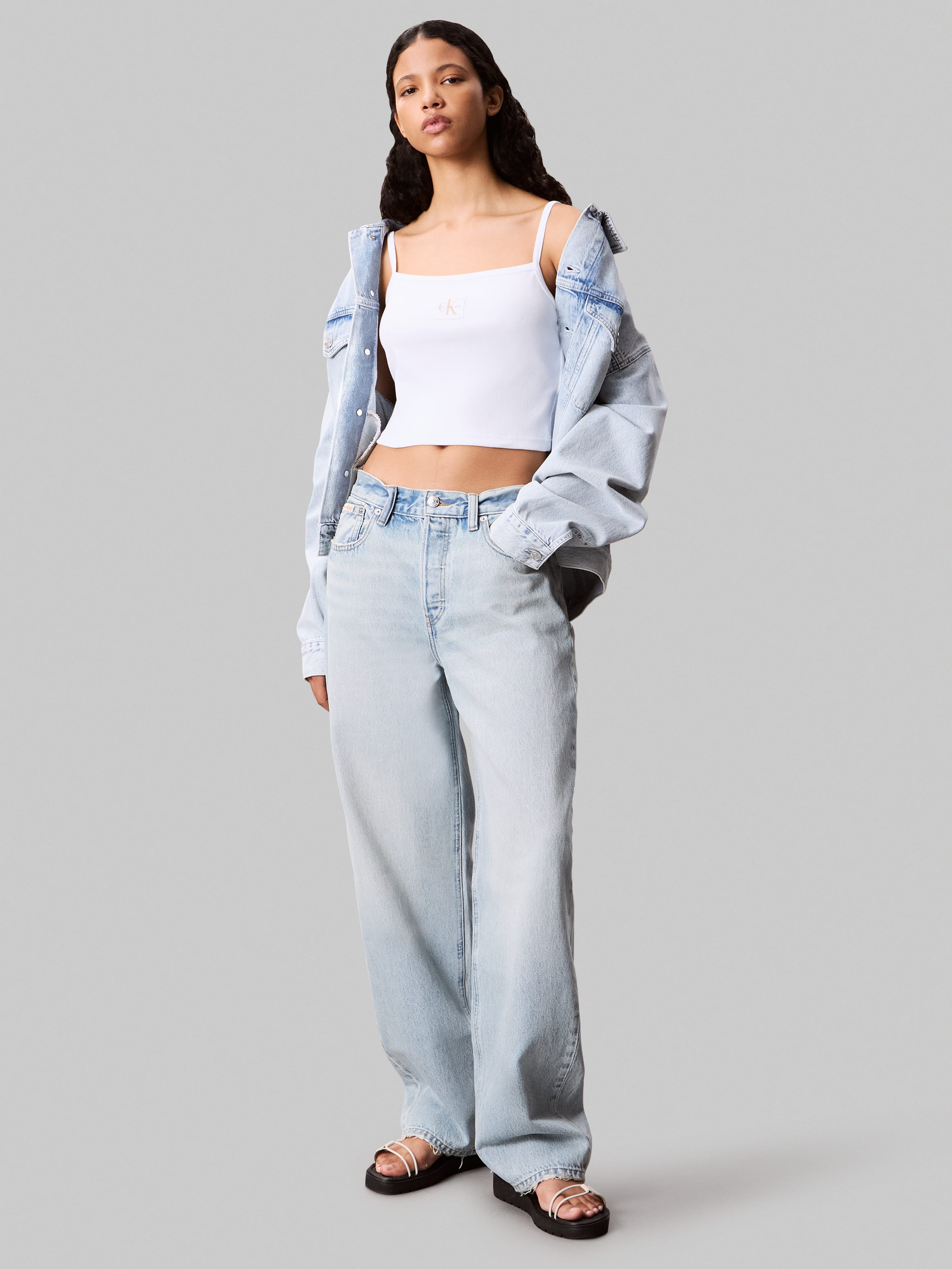 Calvin Klein Kadın Beyaz Atlet T Shirt