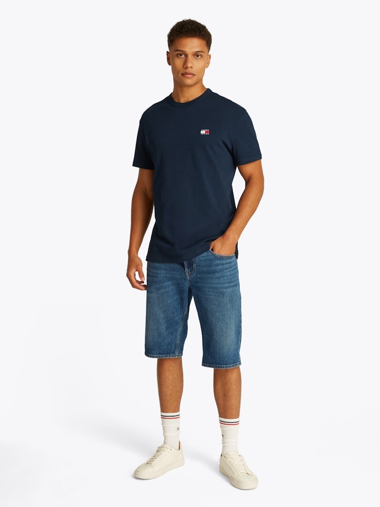 Tommy Hilfiger Rejeneratif Pamuk Lacivert Erkek Kısa Kollu T-Shirt - DM0DM20322C1G