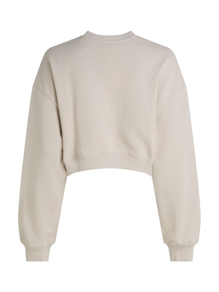 Calvin Klein Pamuk Gri Kadın O Yaka Sweatshirts - J20J224743PDH