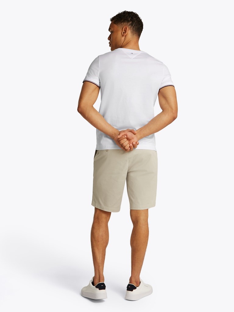 Tommy Hilfiger Rejeneratif Pamuk Beyaz Erkek Kısa Kollu T-Shirt - MW0MW32584YBR