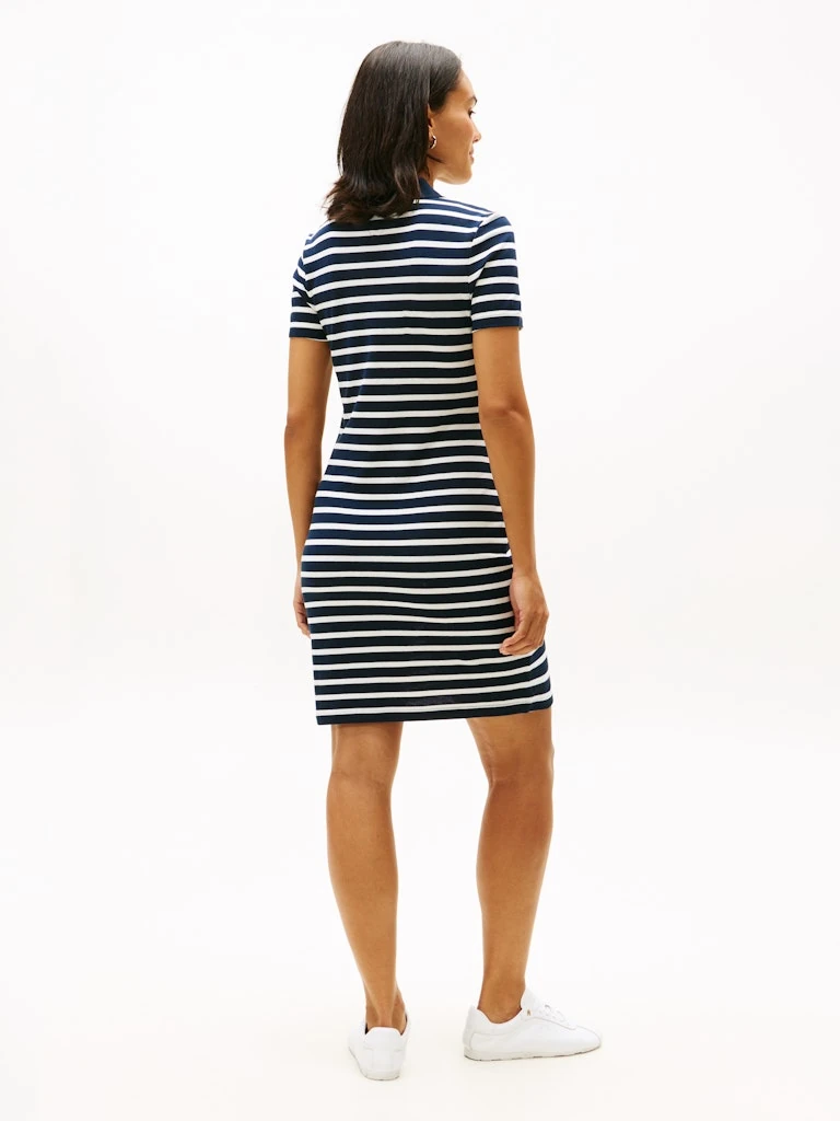 Tommy Hilfiger Kadın Lacivert Polo Yaka Elbise