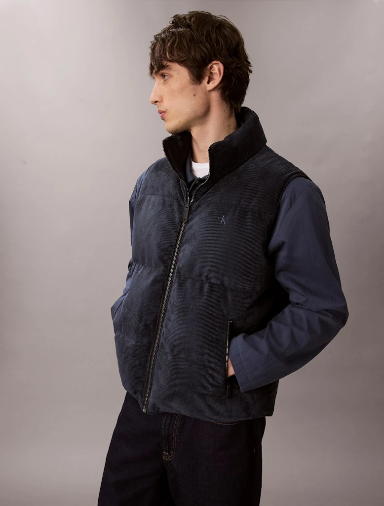 Calvin Klein Erkek Lacivert Yelek