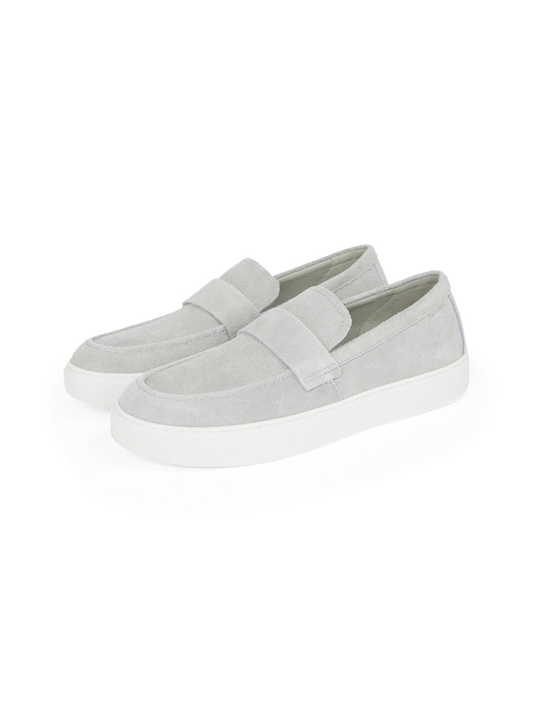 Calvin Klein Süet Gri Erkek Loafer Ayakkabı - HM0HM01819ADB