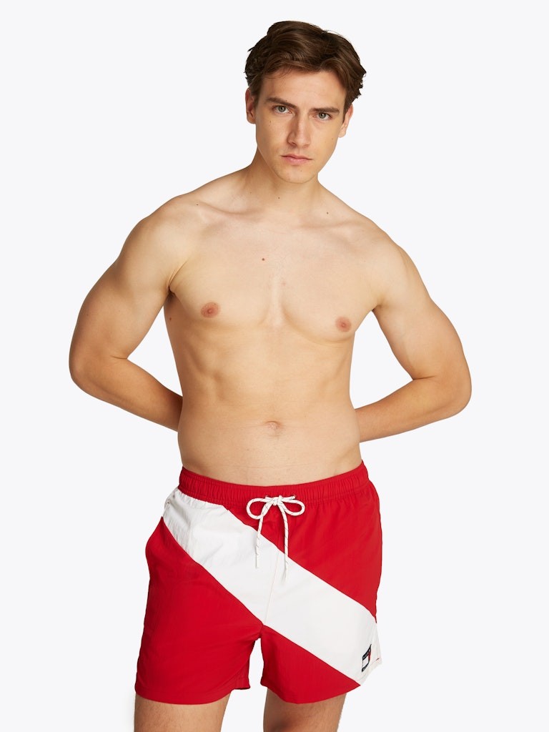 Tommy Hilfiger Kırmızı Erkek Deniz Şortu - UM0UM03536XLD