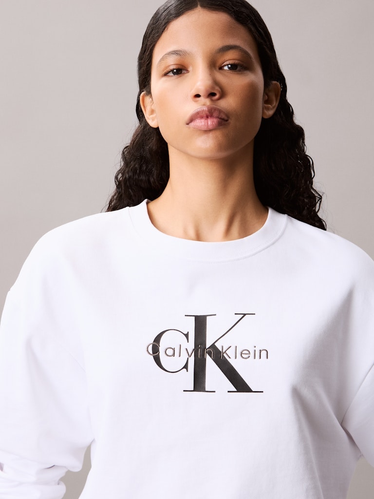 Calvin Klein Kadın Beyaz Sweatshirt
