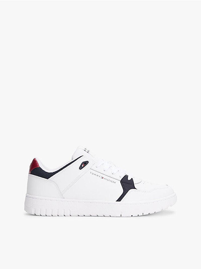 Tommy Hilfiger Erkek Basket Core Lite Beyaz Sneaker