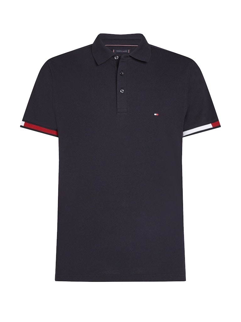 Tommy Hilfiger Erkek Lacivert Polo Yaka T-Shirt - MW0MW37518DW5