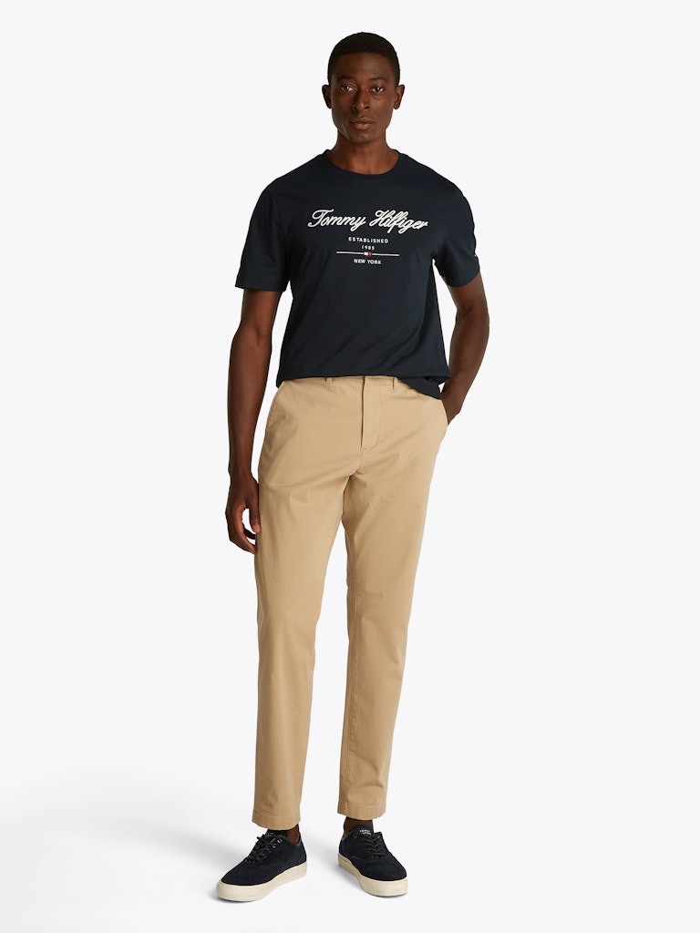 Tommy Hilfiger Rejeneratif Pamuk Lacivert Erkek Kısa Kollu T-Shirt - MW0MW33691DW5
