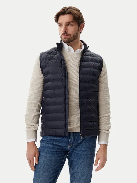 Tommy Hilfiger Lacivert Erkek Yelek