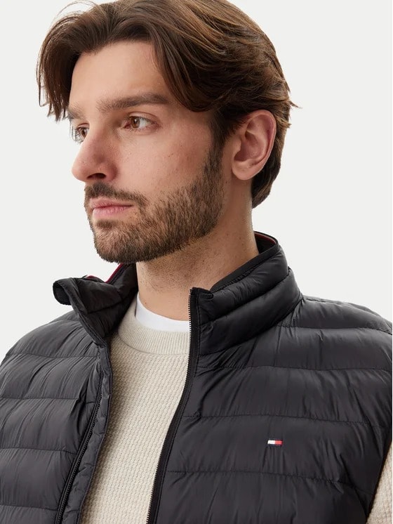 Tommy Hilfiger Siyah Erkek Yelek