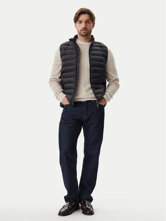 Tommy Hilfiger Siyah Erkek Yelek