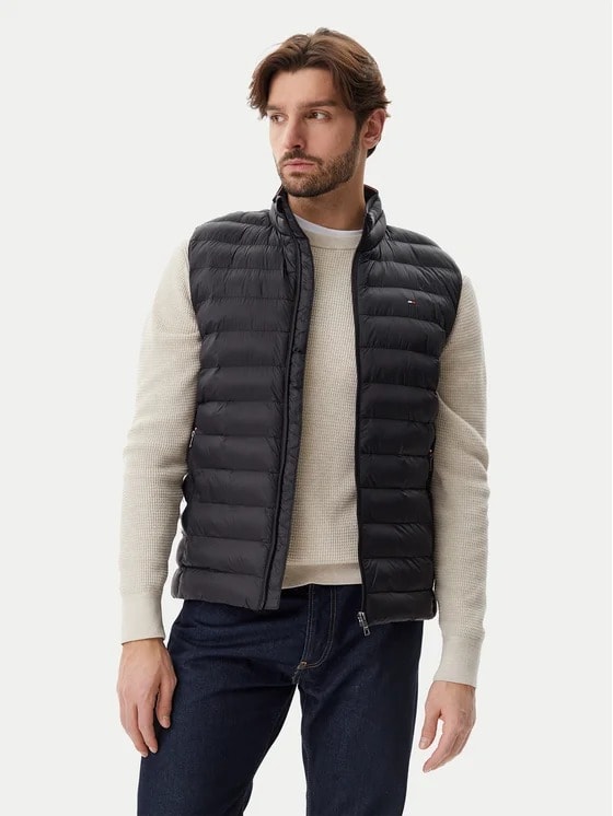 Tommy Hilfiger Siyah Erkek Yelek