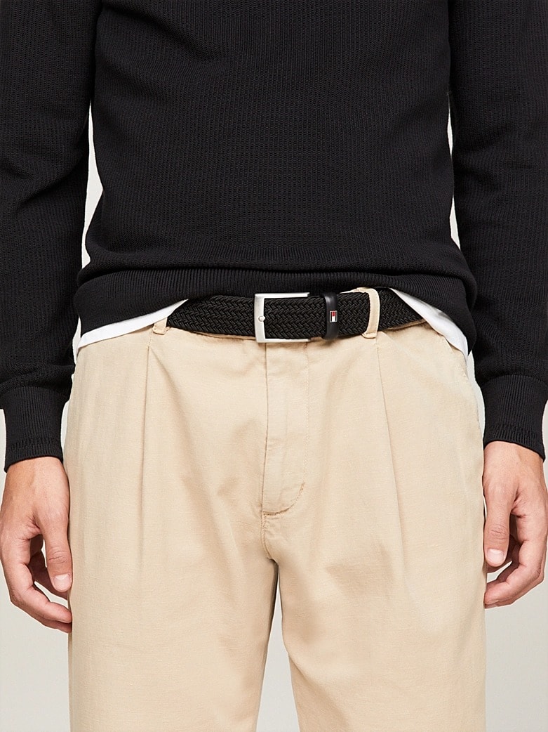 Tommy Hilfiger Erkek Siyah Kemer