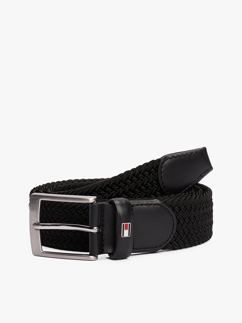 Tommy Hilfiger Erkek Siyah Kemer