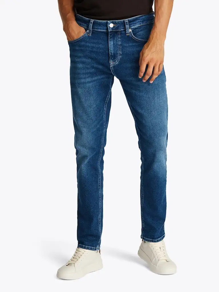 Tommy Hilfiger Denim Mavi Erkek Austin Jean Pantolon