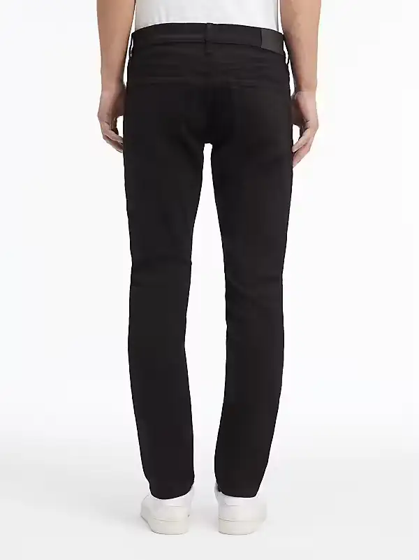 Calvin Klein Erkek Slim Fit Dar Paça Siyah Jeans