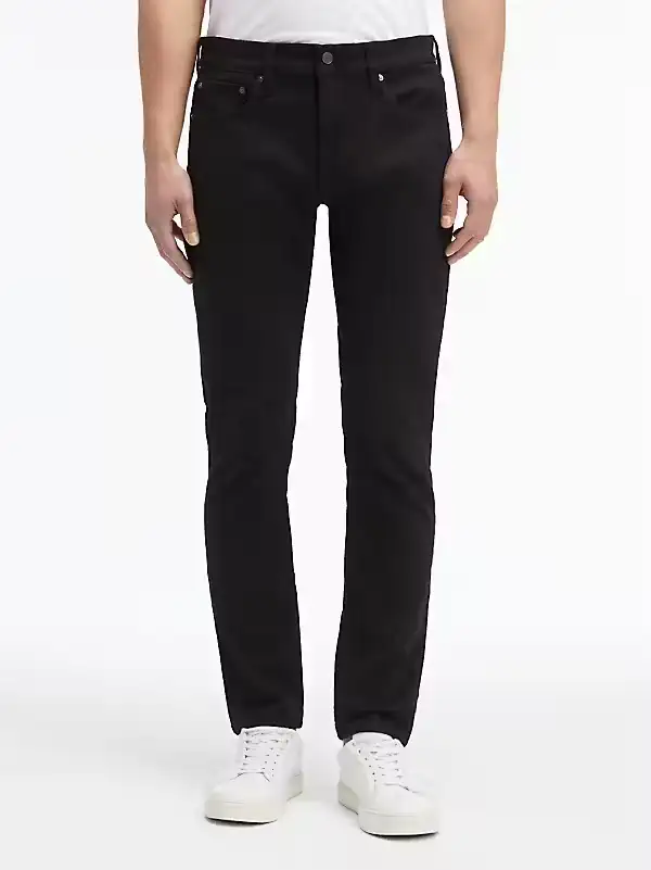 Calvin Klein Erkek Slim Fit Dar Paça Siyah Jeans
