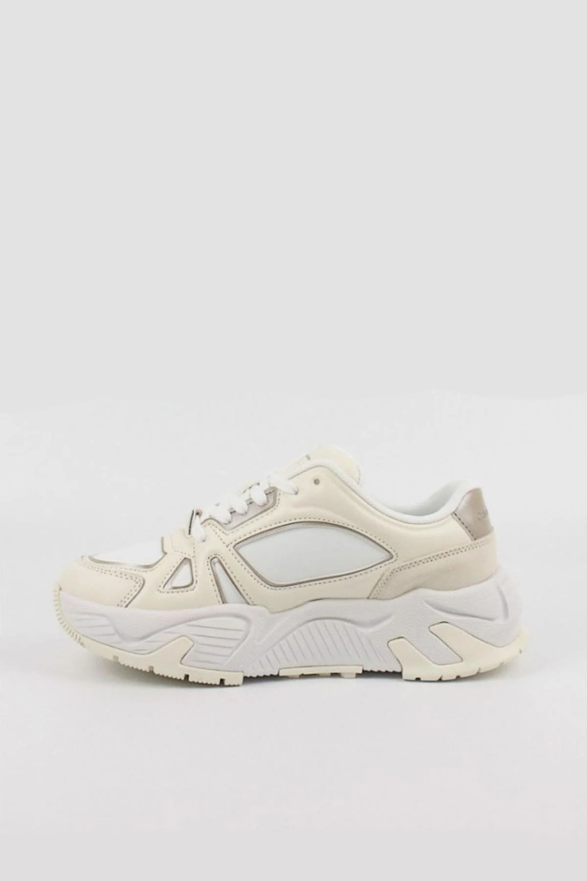 Calvin Klein Kadın Logolu Beyaz Bağcıklı Sneakers