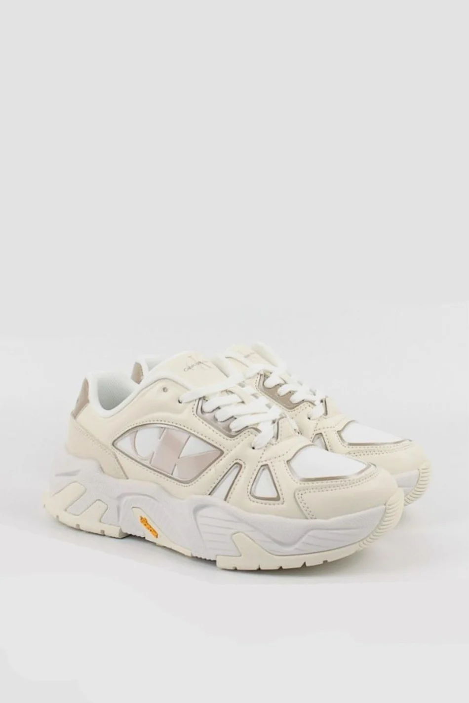 Calvin Klein Kadın Logolu Beyaz Bağcıklı Sneakers