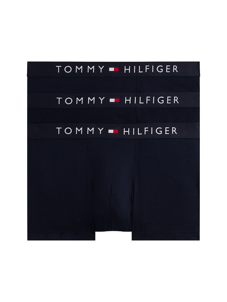 Tommy Hilfiger Erkek Lacivert  Uzun Boxer  Boxer