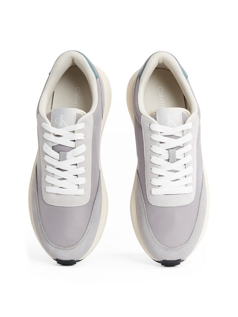 Calvin Klein Süet Gri Erkek Kısa Taban Sneakers - YM0YM011950IQ