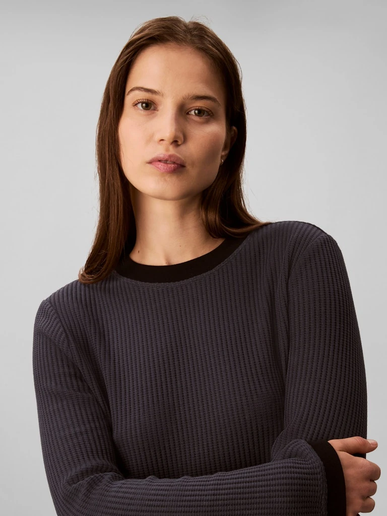 Calvin Klein Kadın O Yaka Lacivert T-Shirt