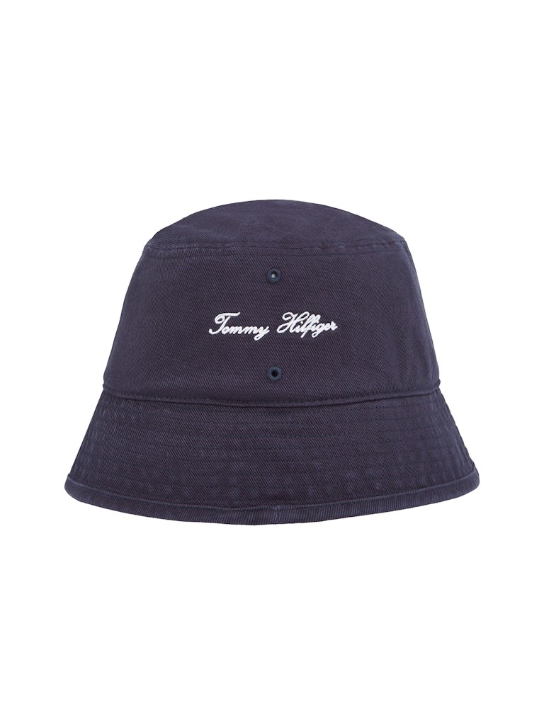Tommy Hilfiger Pamuk Lacivert Erkek Bucket Şapka - AM0AM13384DW6