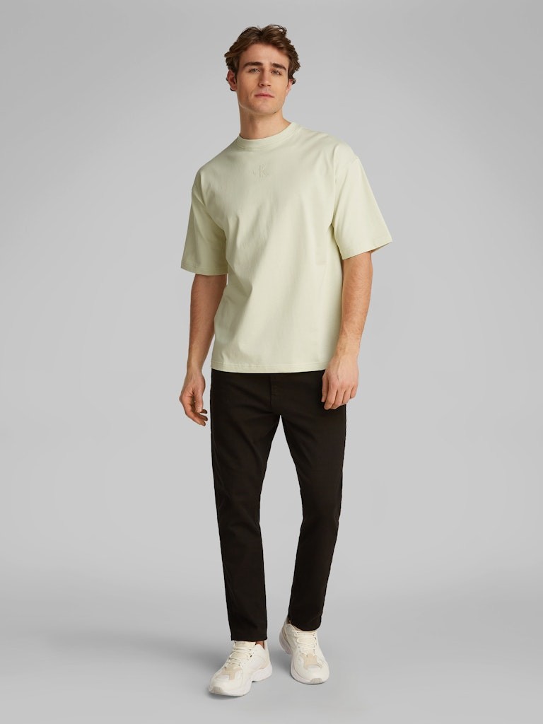 Calvin Klein Organik Pamuk Yeşil Erkek Kısa Kollu T-Shirt - LV047AB818NF1