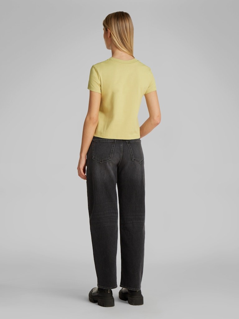 Calvin Klein Rejeneratif Pamuk Yeşil Kadın Kısa Kollu T-Shirt - J20J224984LHE