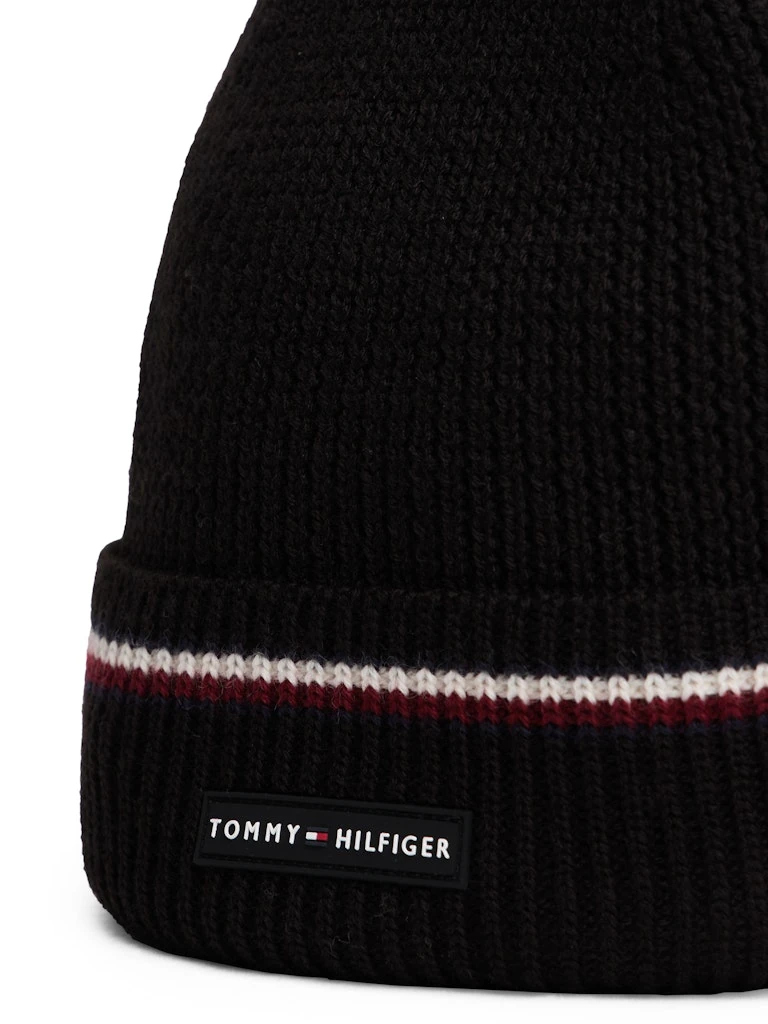 Tommy Hilfiger Erkek Siyah Bere 