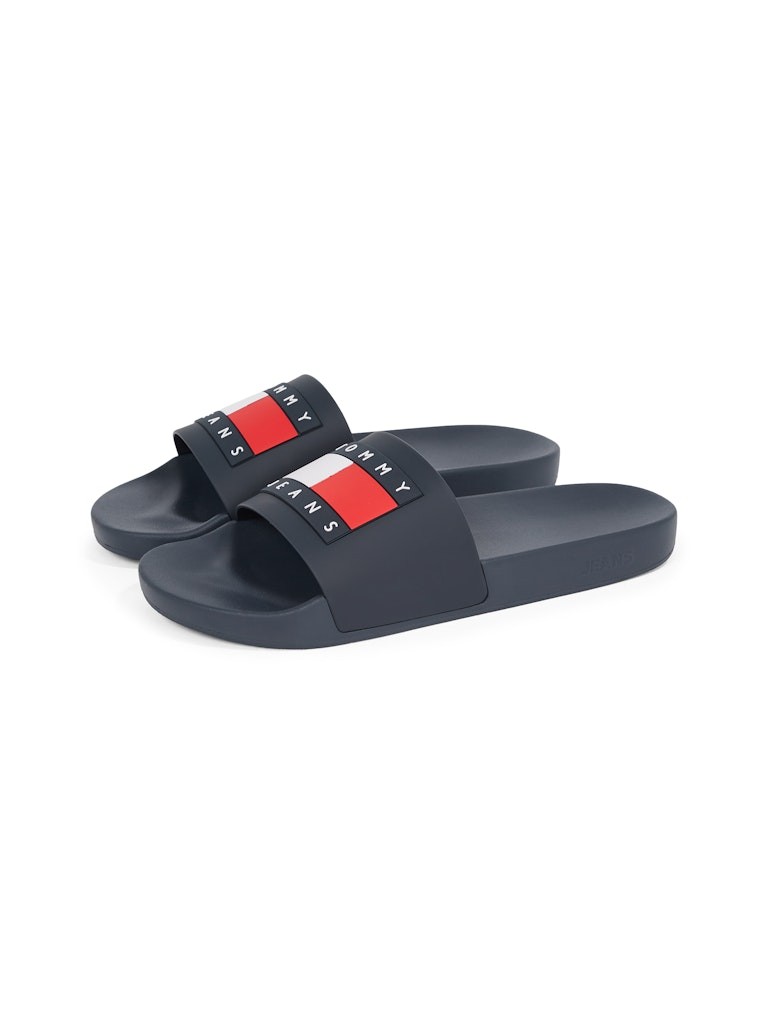 Tommy Hilfiger Lacivert Erkek Tek Bantlı Terlik - EM0EM01191C1G
