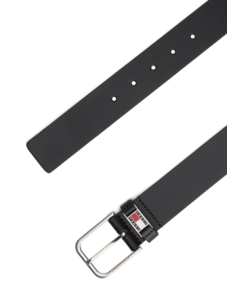 Tommy Hilfiger Erkek Standart 4 cm Siyah Kemer