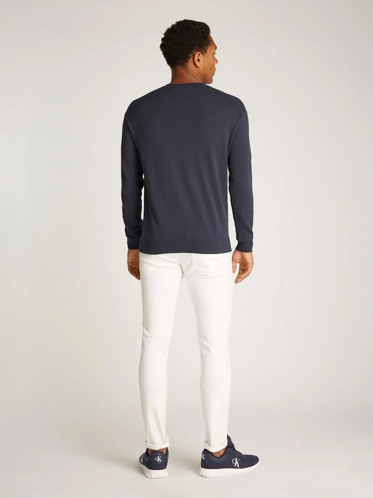 CK INTARSIA MIX STITCH SWEATER