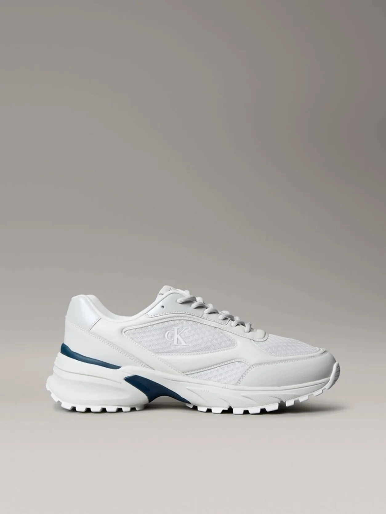 Calvin Klein Erkek Gri Kısa Taban Runner Sneakers
