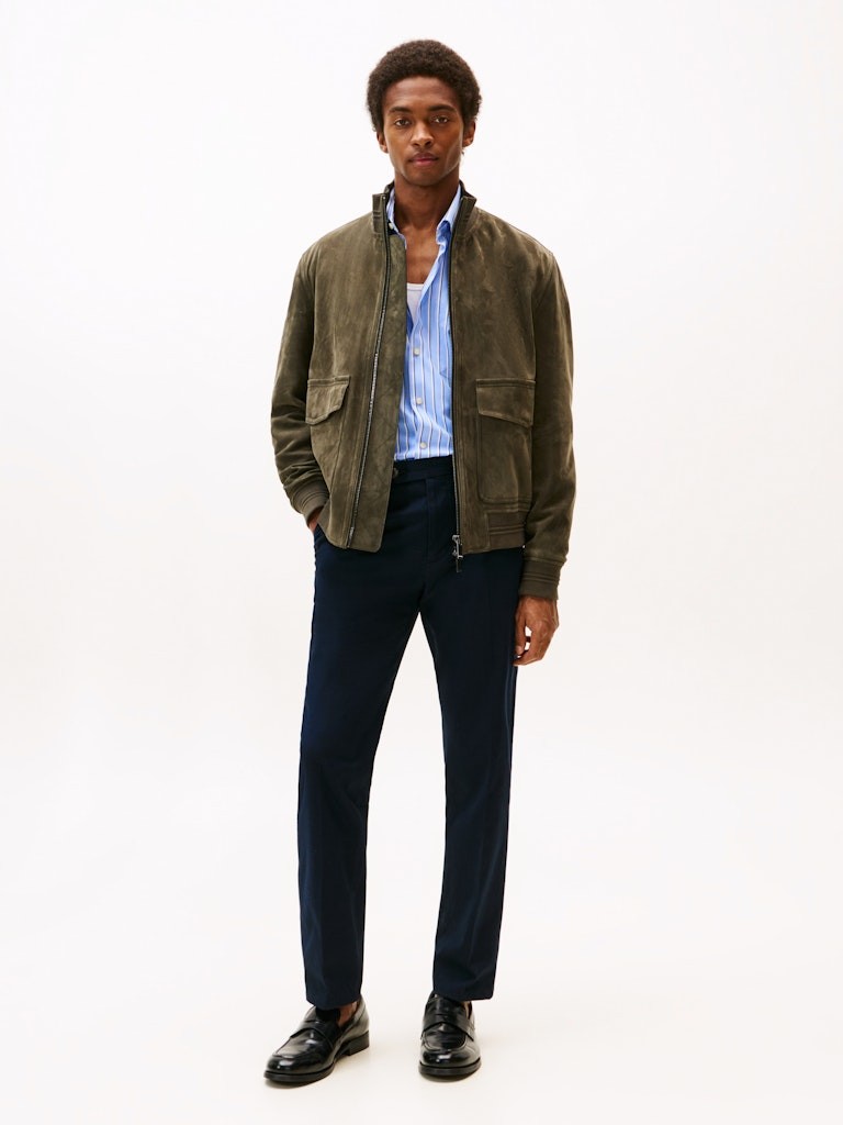Tommy Hilfiger Erkek Lacivert Klasik Pantolon