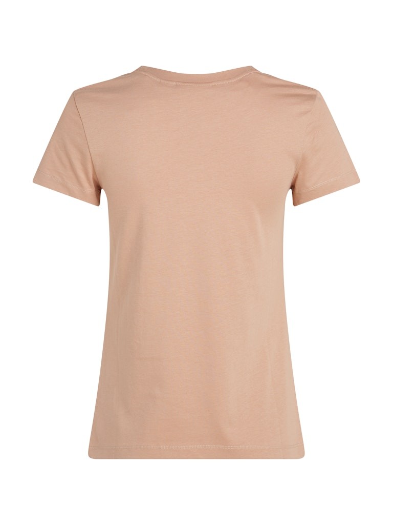Calvin Klein Rejeneratif Pamuk Vizon Kadın Kısa Kollu T-Shirt - J20J223563TGW