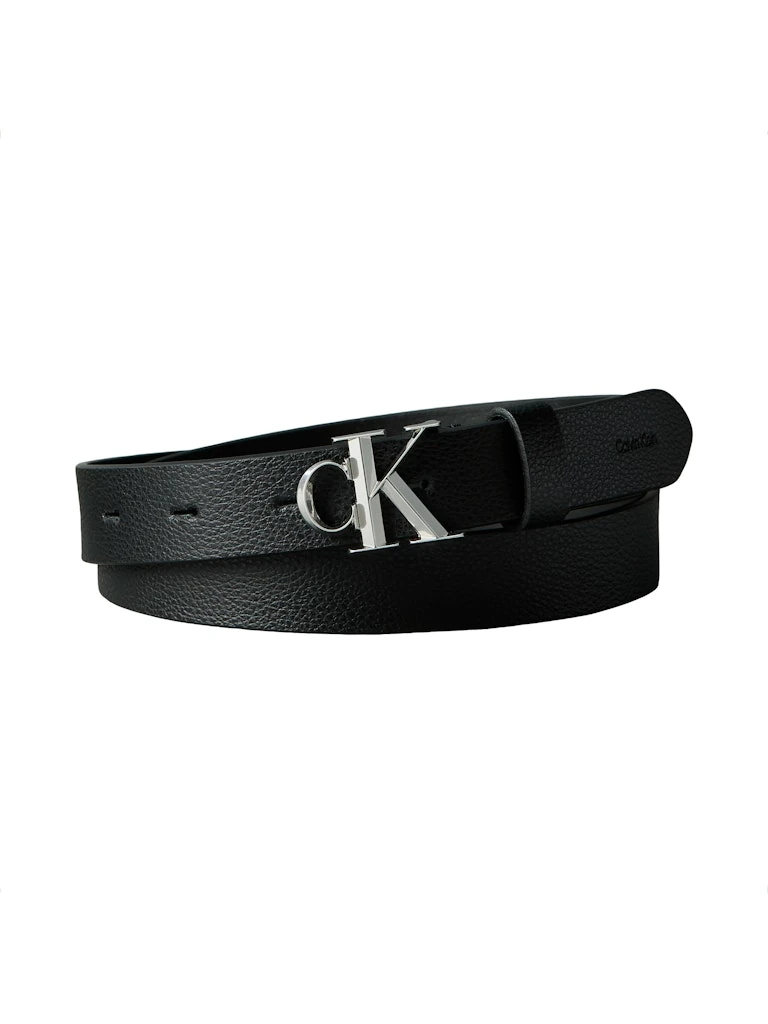 Calvin Klein Kadın Siyah Standart 2,5 cm Kemer