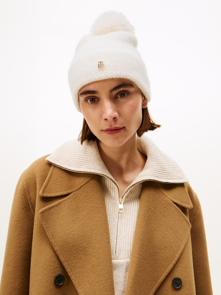 Tommy Hilfiger Kadın Ekru Bere 