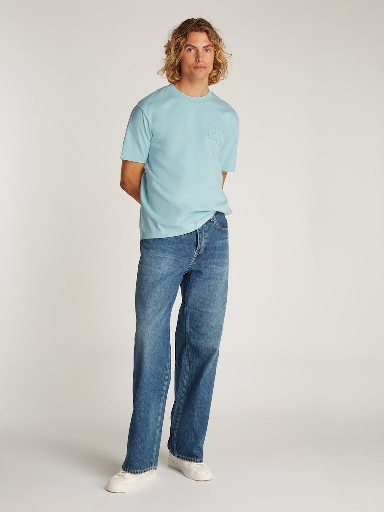Calvin Klein Rejeneratif Pamuk Yeşil Erkek Kısa Kollu T-Shirt
