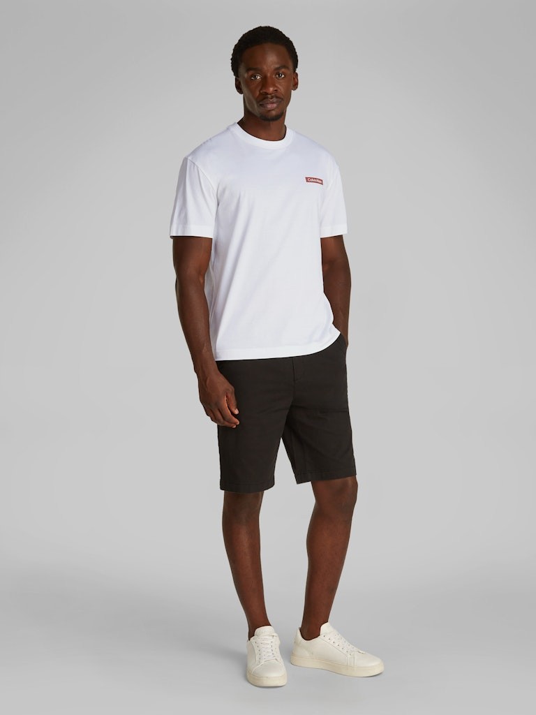 Calvin Klein Rejeneratif Pamuk Beyaz Erkek Kısa Kollu T-Shirt - K10K114158YAF