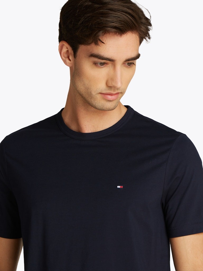 Tommy Hilfiger Pamuk Lacivert Erkek Kısa Kollu T-Shirt - MW0MW37313DW5