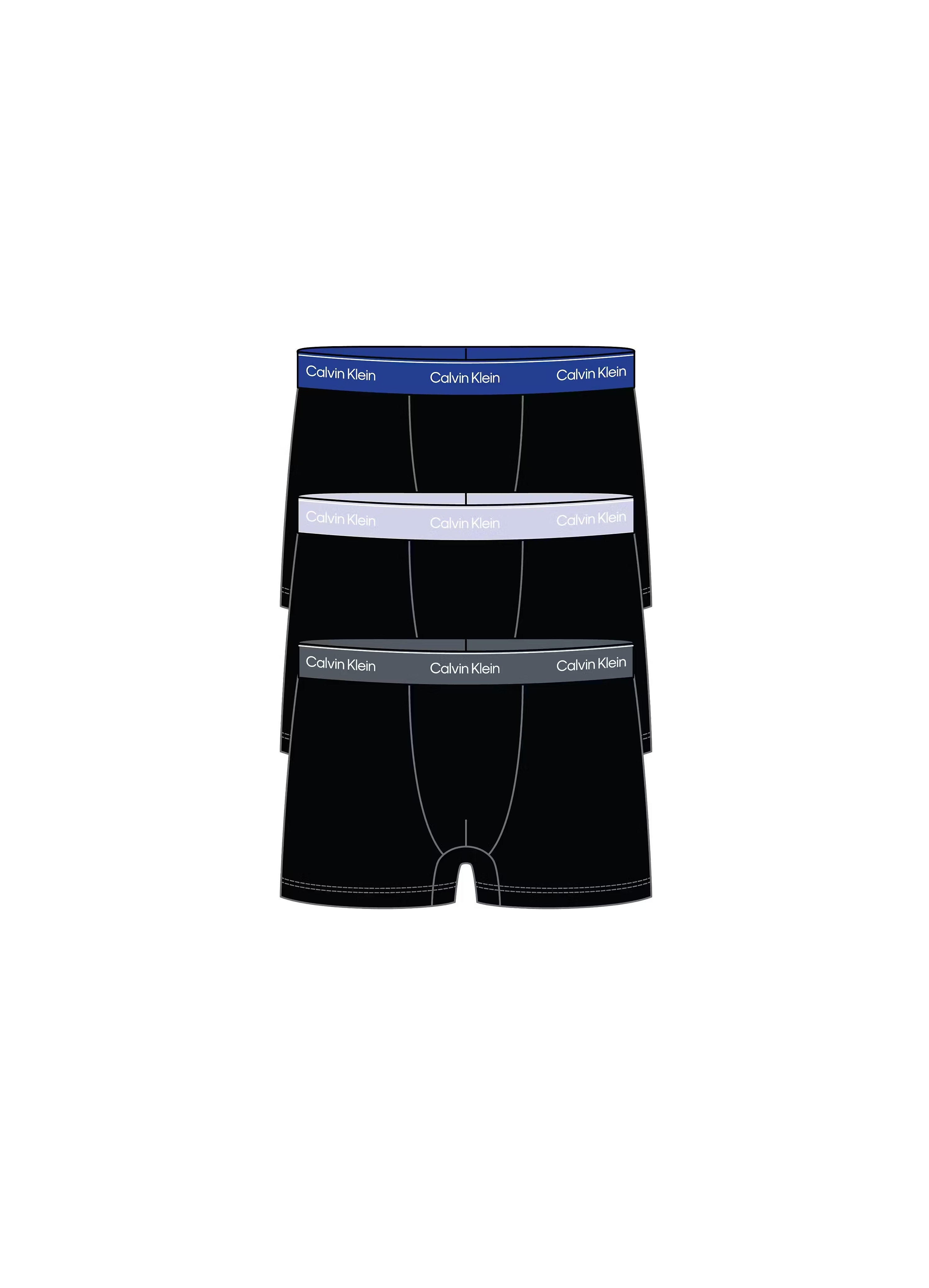Calvin Klein Siyah Erkek 3'lü Boxer